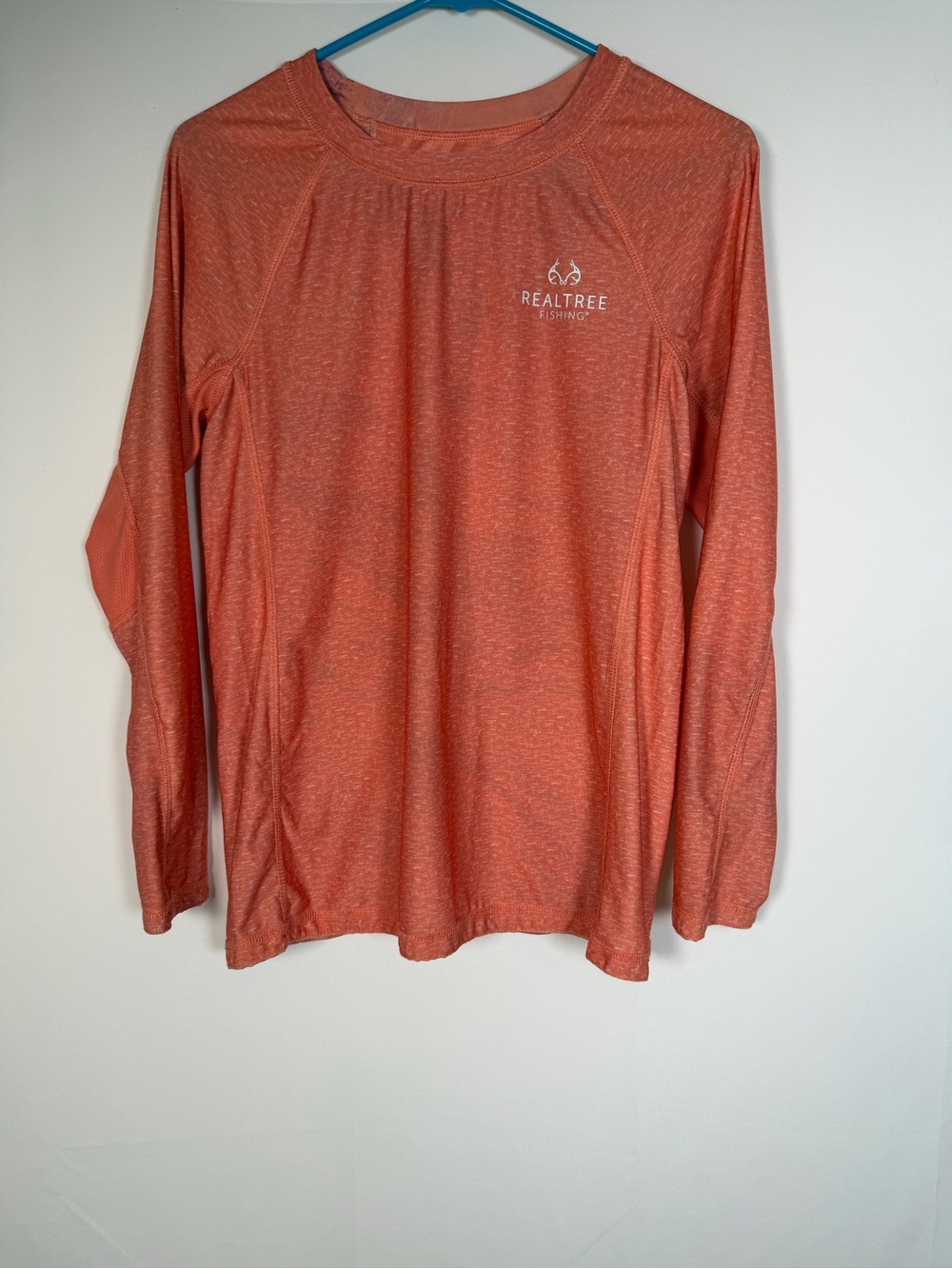 Realtree Women's‎ Long Sleeve Performance Tee - Coral/Orange - Reversible